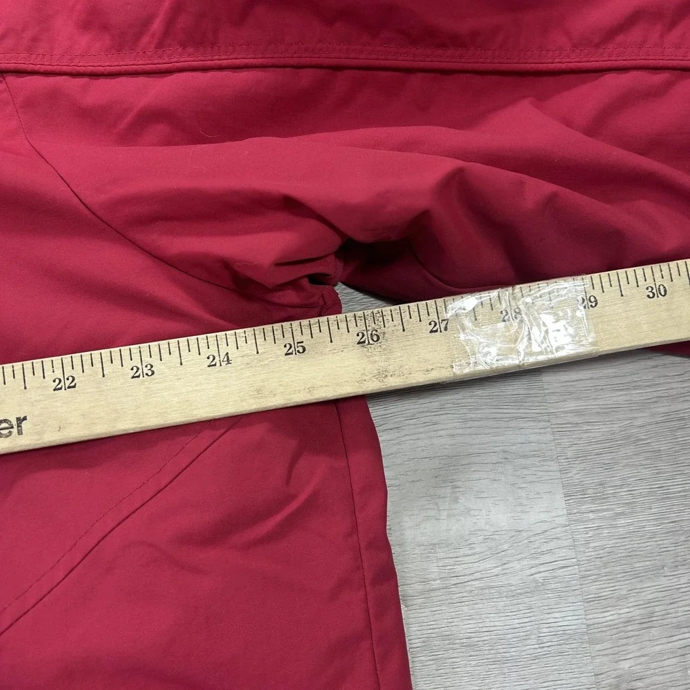 L.L. Bean Jacket‎ Mens Large Red Hooded 3-in-1 Nylon Fleece Lined Winter Outdoor